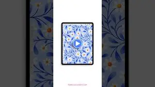 Free Floral Template Tutorial Speed Draw