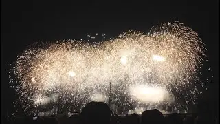ハウステンボス 光の街のカウントダウン 花火 2024.1.1