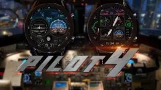 Watch Base presents ✈️ PILOT 4 ✈️unique watch face for Samsung Galaxy Watch