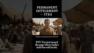 Permanent Settlement 1793: How the British Changed Indian Land Ownership Forever 📜 #historyshorts