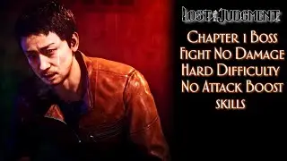 (PS4) Lost Judgment - CH.1 Boss Fight (NO DAMAGE) W/O ATK UPG | Hard Difficulty New Game