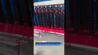 Full-automatic Dip pvc plastisol coatings machine for double-color adjustable wrench spanne