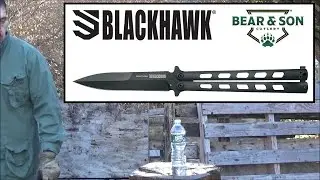 Нож-бабочка Blackhawk Dark Angel, бутылки для убийства, балисонг, производство США ($108) Bear & Sons