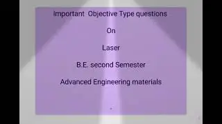 Mcq's on Laser