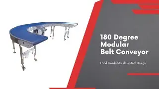 180 Degree C Curve Modular Belt Conveyor - Royal Conveyor Solutions