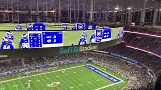 Los Angeles Rams vs Seahawks SoFi Stadium Section 536 Row 22 (top row)