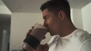 Man Drinking Healthy Smoothie - HD 4K Stock Footage