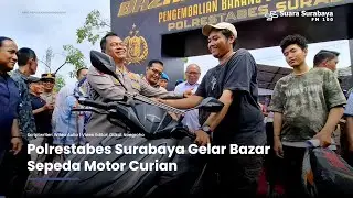 Polrestabes Surabaya Gelar Bazar Sepeda Motor Curian