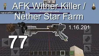 Minecraft Bedrock Tutorials(77) - How to build an AFK Wither Killer / Nether Star Farm (1.16.201)