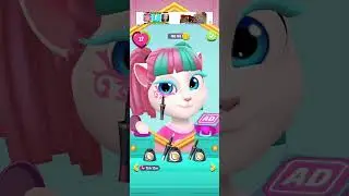 Angella&rsquo;s Cute Makeup 💄 Pink & Green Look #talkingangela2newupdate2023 #lifeisbutadream #gaming