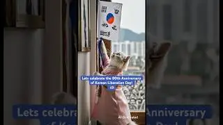 How are you celebrating #광복절 (liberation day)??? #liberationday #80thanniversary #aicat #aigenerated