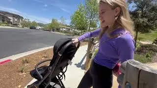 Gromast Gravity Folding Baby Stroller - Portable Travel Toddler Stroller #gifted