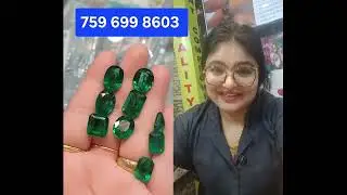 Natural Zambian Panna Emerald Stone with Govt Lab Certificate in wholesale price. Cash on Delivery