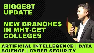 Biggest update of MHT CET 2020 | Artificial Intelligence , Data Science & Cyber Security Branches