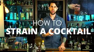 HOW TO STRAIN A COCKTAIL (How to use a strainer) - Bartending lesson