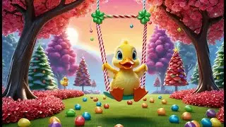 Five Little Ducks in Rainbow Pond | Colorful Counting Song for Kids | Fun Nursery Rhyme Adventure