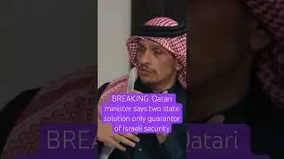 Qatar says two state solution best for Israeli security 🟪🗞️ #news #politics #israel #palestine