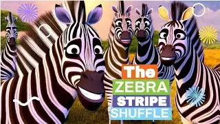 The Zebra Stripe Shuffle | Zebra Dance Song for Kids
