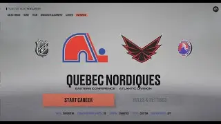 Quebec Nordiques Expansion Team Draft - NHL23 Super League HD 4K