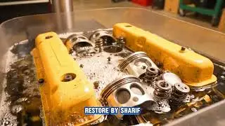 ASMR Car Restoration Full Rebuild of Yellow Lamborghini Miura P400 1968 | Part-01 |Restore by Sharif