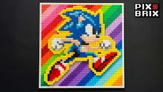 Sonic the Hedgehog 2D Pixel Art - Pix Brix Instructions