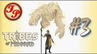 Битва с первым Ётуном (боссом) - Ярнсаксой. Tribes of Midgard #3