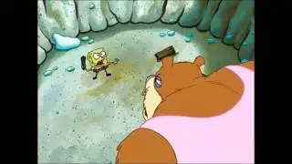 SpongeBob Throws a Wood Tile At Gaston