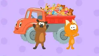 COLORFUL TRUCKS and Kote the Kitten - Songs for Kids
