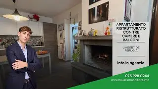 Appartamento ristrutturato con tre camere e balconi - Umbertide (PG)
