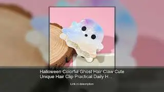 Halloween Colorful Ghost Hair Claw Cute Unique Hair Clip Practical Daily Hair Accessory for Dec
