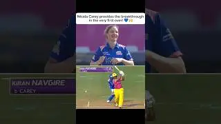 Nicola Carey provides the breakthrough in the very first over! 💙🙌#wpl2026 #shortsfeed #mumbaiindians