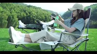 DIYMALL Camping Chair Extended Outdoor Foldable Chair Lazy  #camping #camp #chair #hiking #travel