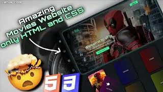 Build Movies Website Using HTML & CSS🔥 | #4 Mini Project