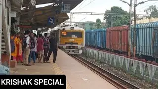 Krishak Special EMU Train passing Through Kalyani #railway #easternrailway #kalyani