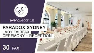 Paradox Hotel Lady Fairfax - Sydney Wedding Venue Walkthrough by Event Weddings