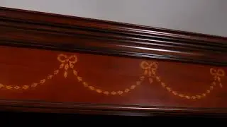 NOF059 Inlaid Mahogany Bookcase