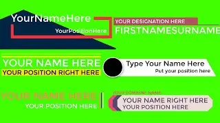 Lower Third Green Screen | Top 10 Lower Third Green Screen | Best Lower Third Green Screen | VFX