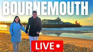 🔴  BOURNEMOUTH  LIVE - Seafront & Town Tour