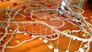 Brio Engine Chugging On Huge Wooden Toy Railway