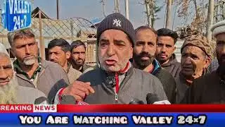 People of Bazipora ajas protest against Mechanical and PHE Bandipora not available drinking water. 