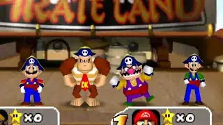 Mario Party 1 & 2 - 4 Players [Pirate Land & Wario's Battle Canyon]