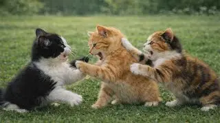 Kittens Playing with Puppy & Goat 🐾 | Cute, Funny & Friendly Animals