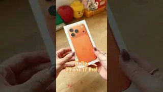 Unboxing iPhone 17 Pro! 🧡🍊🔥✨ #cosmicorange #iphone17pro #unboxing #apple #iphoneunboxing