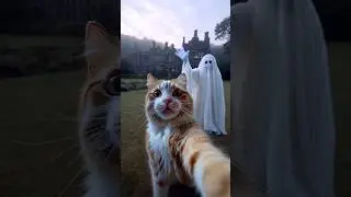 Amazing Cat With Horror Selfi. #ai #cat
