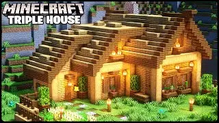 Triple Survival House｜Minecraft Building Tutorial