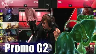 Renegades vs Team Dragon Knights | Game 2 S6 NA LCS Summer 2016 Promotion Tournament | REN vs TDK G2