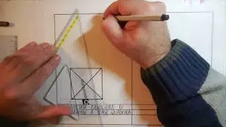 Assonometria cavaliera di una piramide a base quadrata