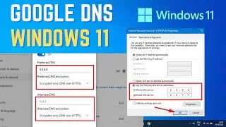 Изменить DNS на Google в Windows 11 | Как настроить DNS-сервер 8.8.8.8 для Windows 11