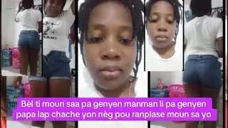 Sa tris anpil li pa gen manman li pa gen papa li genyen yon pitit lap chache yon bon gason nan vil 