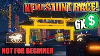 THIS NEW STUNT RACE IS SUPER HARD! 6X Money Bonus For GTA+ | GTA Online Lunar New Year Stunt Race
